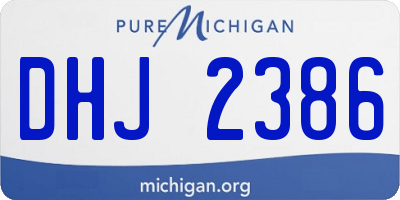 MI license plate DHJ2386