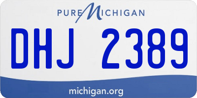 MI license plate DHJ2389