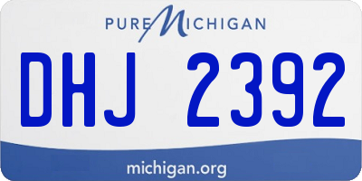 MI license plate DHJ2392