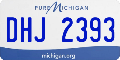 MI license plate DHJ2393