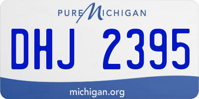 MI license plate DHJ2395