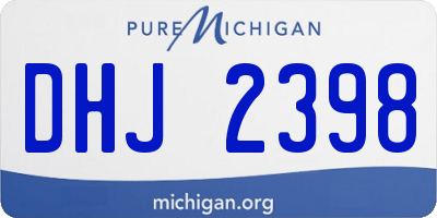 MI license plate DHJ2398