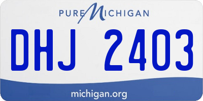 MI license plate DHJ2403