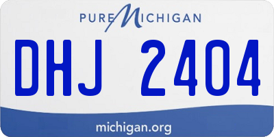 MI license plate DHJ2404