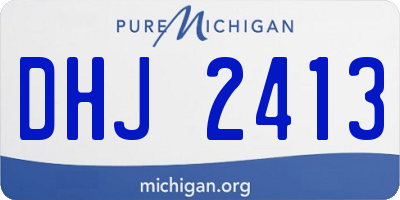 MI license plate DHJ2413
