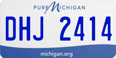 MI license plate DHJ2414