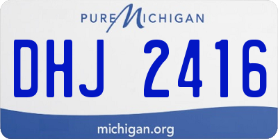 MI license plate DHJ2416