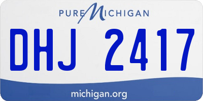 MI license plate DHJ2417