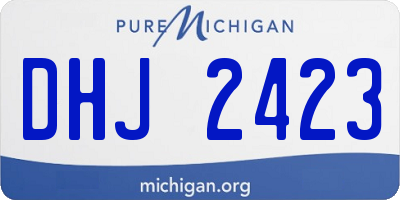 MI license plate DHJ2423