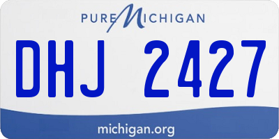 MI license plate DHJ2427
