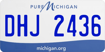 MI license plate DHJ2436