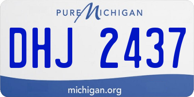 MI license plate DHJ2437
