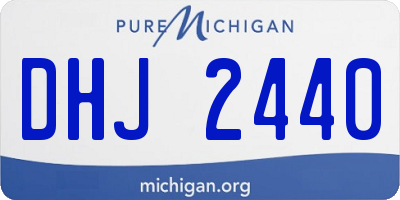 MI license plate DHJ2440
