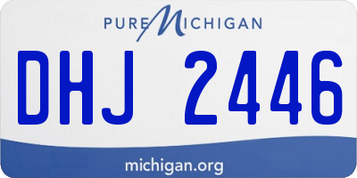 MI license plate DHJ2446