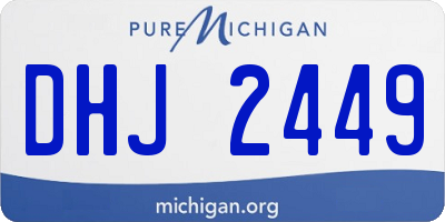MI license plate DHJ2449