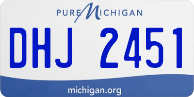 MI license plate DHJ2451