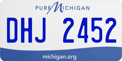 MI license plate DHJ2452
