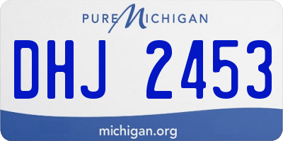 MI license plate DHJ2453