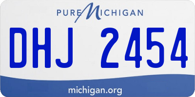 MI license plate DHJ2454