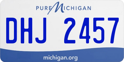 MI license plate DHJ2457