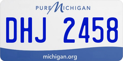 MI license plate DHJ2458