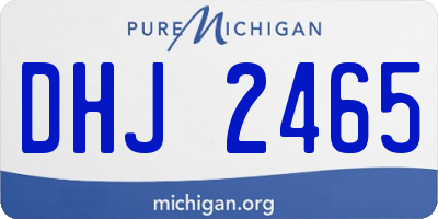 MI license plate DHJ2465