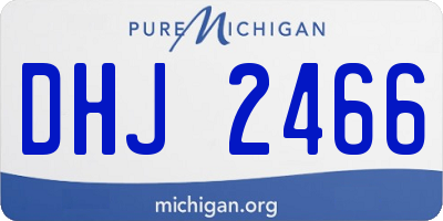 MI license plate DHJ2466