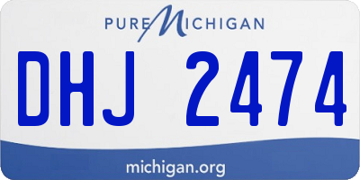 MI license plate DHJ2474