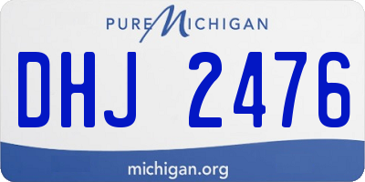MI license plate DHJ2476