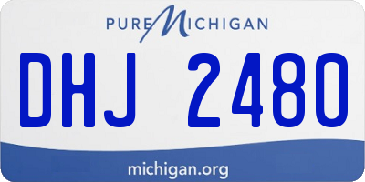 MI license plate DHJ2480