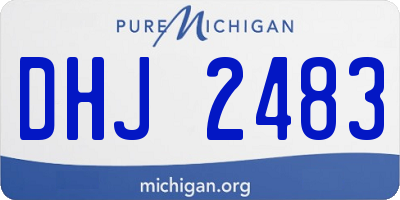 MI license plate DHJ2483
