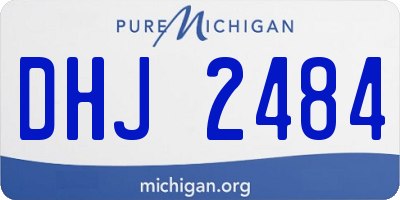 MI license plate DHJ2484