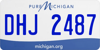 MI license plate DHJ2487