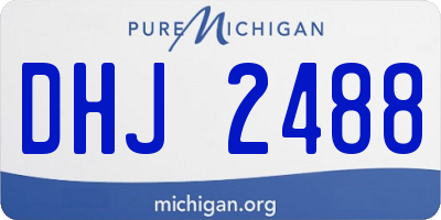 MI license plate DHJ2488