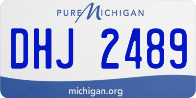 MI license plate DHJ2489