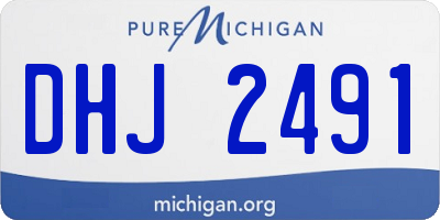 MI license plate DHJ2491