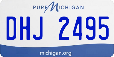 MI license plate DHJ2495