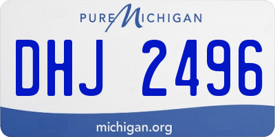 MI license plate DHJ2496