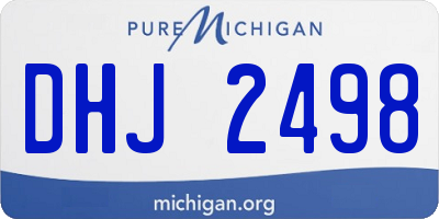 MI license plate DHJ2498