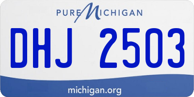 MI license plate DHJ2503