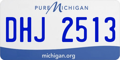 MI license plate DHJ2513