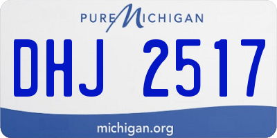 MI license plate DHJ2517