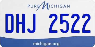 MI license plate DHJ2522