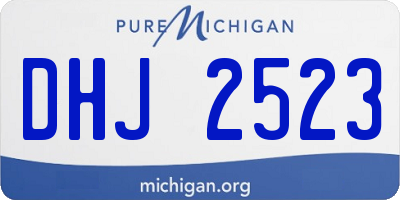 MI license plate DHJ2523