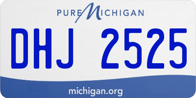 MI license plate DHJ2525
