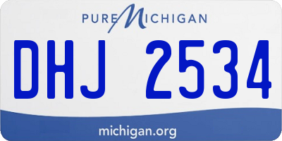 MI license plate DHJ2534