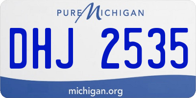 MI license plate DHJ2535