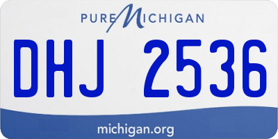 MI license plate DHJ2536