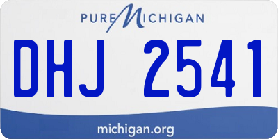 MI license plate DHJ2541