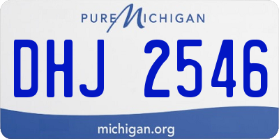 MI license plate DHJ2546